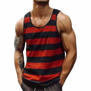 Oemodm 95% coton 5% élasthanne, débardeur en coton uni pour homme, débardeur de fitness pour homme, débardeur ajusté pour homme, débardeur côtelé - Product Image 5