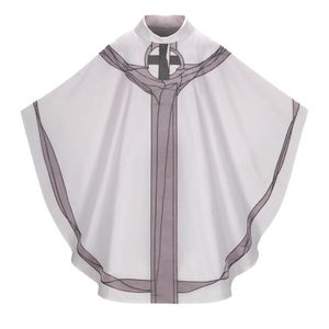 Service liturgique Prêtre Porter Haute Qualité Broderie Polyester Tissu Léger Élégant Confortable Chasuble Robes - Product Image 1