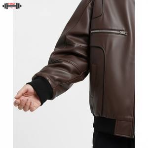 Nouvelle Collection 2025 – Blouson Bomber Femme en Cuir et Velours Côtelé Grande Taille Respirant Haute Qualité avec Broderie Logo Personnalisée et Rayures – Prix Compétitif - Product Image 3