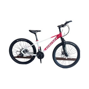 Bicicletta da Montagna con Telaio in Acciaio al Carbonio, 21 Velocità, Freni a Disco, Pedali Antiscivolo, Sospensioni Anteriori/Posteriori, Ruote in Lega di Alluminio - Product Image 1
