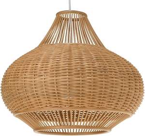 Vietnamese <b>Bamboo</b> Lampshade Elegant Handwoven Pendant <b>Light</b> for Natural Lighting Asian Modern Transitional for Living Room - Product Image 5
