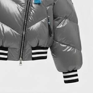 Nouvelle Veste Puffer Homme Haute Qualité Argent Brillant à Capuche Style Streetwear Tendance – Vente Flash - Product Image 4
