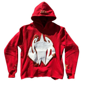 Fabricant de vêtements femmes Vintage lavage à l'acide soleil fané bouffée imprimé coton Jogging survêtement 2 pièces à capuche flare avec poches - Product Image 1