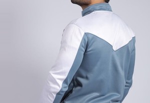Ensemble de survêtement unisexe Mono Rider personnalisé avec fermeture éclair, léger, à séchage rapide, 100% coton, coupe-vent, avec capuche, veste et short, 2 pièces - Product Image 6