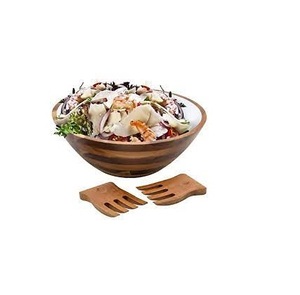Bol à salade en bois de haute qualité pour fruits ou salades pour saladier de fruits en bois de cuisine durable à bas prix - Product Image 3