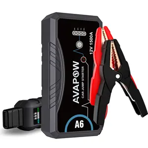 AVAPOW batteria Booster di emergenza avvio batteria al litio 10000mAh 1500A corrente di picco salto per veicolo di avviamento