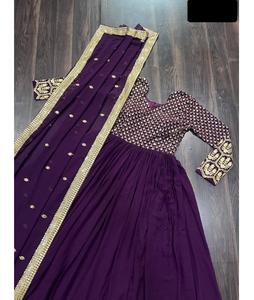 Nuevos saris de Organza de diseñador de Bollywood con piezas de blusa de seda Banglory para ropa de fiesta y fiesta Sari con el precio más bajo - Product Image 1