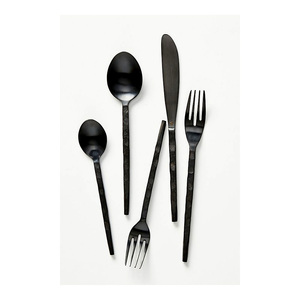 Meilleurs fournitures de l'Inde en gros conception et taille personnalisées en acier inoxydable argent poli couverts en métal élégant ensemble de couverts - Product Image 5