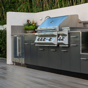 High End lüks tarzı dışında barbekü su geçirmez paslanmaz çelik açık mutfak dolabı buzdolabı ile - Product Image 5