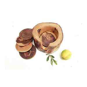 High Quality Handmade Walnut Sheesham <b>Wood</b> <b>Coasters</b> Cute Custom Shape Handicrafts High-In-Demand Mats & Pads in India - Product Image 6