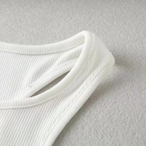 Camisetas de Tirantes Personalizadas con Logotipo para Mujer, Verano, Sin Mangas, Transpirables, Ajustadas, de Spandex/Nailon, para Ejercicio, Trotar, Ropa Deportiva - Product Image 6