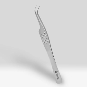 STL-10 Curved S-Shaped Stainless Steel Non-Corrosive Lightweight Precision Tip Eyelash Extension Tweezers-Professional Use - Product Image 1