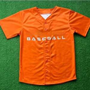 เสื้อเจอร์ซีย์เบสบอลของผู้ชายเสื้อเครื่องแบบสีทึบเสื้อเจอร์ซี่พิมพ์ลาย - Product Image 6