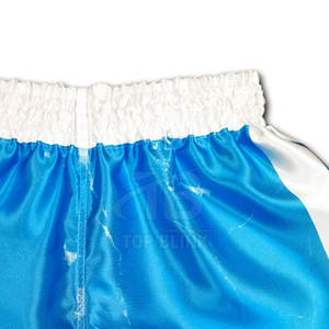 กางเกงมวยไทยขาสั้นเอวกลางแบบยืดหยุ่นเสื้อแนวสปอร์ตลายพื้น - Product Image 3