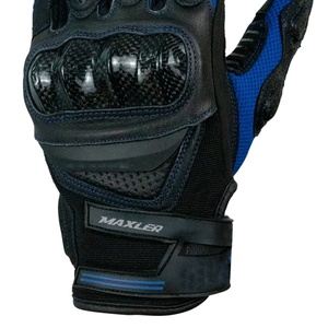 Gants de moto à doigts entiers, protection anti-chute, style alpin, motocross, courts, noirs, pour hommes - Product Image 6