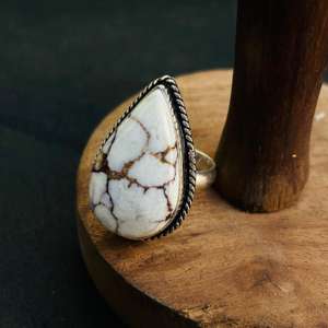 แหวนเงินสเตอร์ลิง925อัญมณีรูปม้าแท้สำหรับผู้หญิงเครื่องประดับงานแต่งงานแบบมาแรง - Product Image 4