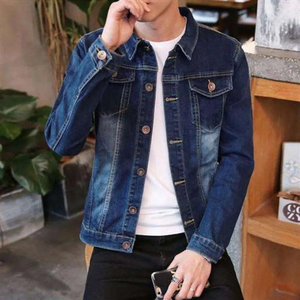 Chaqueta vaquera de moda para hombre, ropa personalizada de nuevo diseño, abrigos elegantes, chaqueta vaquera para correr con estampado trasero, chaqueta cortavientos - Product Image 6