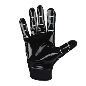 Offre Spéciale adulte jeunesse noir Football réception gants Silicone haute adhérence collant paume professionnel américain Football gants - Product Image 3