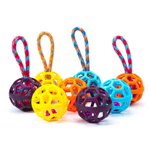 Bite Resistant TPR Modern Fashion Interactive <b>Dog</b> Toy <b>Ball</b> with Hollow Design for Teeth Cleaning and Chewing Training - Product Image 1