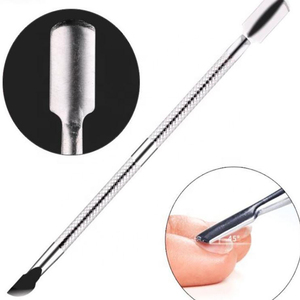 La mejor edición, empujador de cutículas de uñas de doble punta y extremo curvo, 2 en 1, removedor de esmalte de uñas, empujador y Raspador limpiador de suciedad - Product Image 5