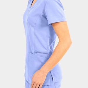 Trajes Uniforme Mujer Jogger Estilo Spandex Estiramiento Transpirable Enfermería Hospital Clínica Desgaste Scrubs Uniformes Conjuntos Premium - Product Image 5
