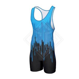 Singlet de lutte respirant à séchage rapide pour adultes professionnels avec coutures Flatlock pour un ajustement serré personnalisable - Product Image 2