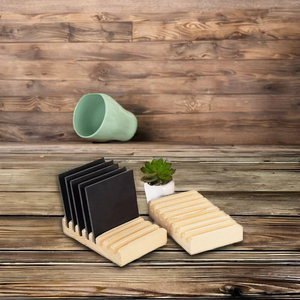 ¡PRODUCTO NUEVO! Posavasos de madera Tienphong, soporte de exhibición con capacidad para 8 posavasos, para decoración del hogar, regalo - Product Image 6