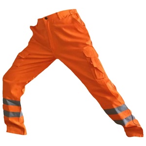 Vêtements de travail de sécurité réfléchissants en coton polyester personnalisés robustes pantalons vêtements de travail de sécurité haute visibilité pantalons de travail résistants - Product Image 4