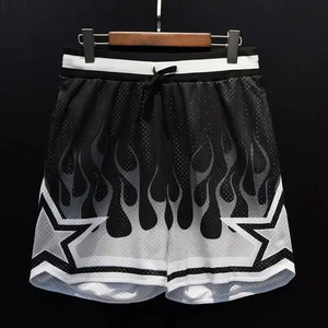 2026 Style extérieur haute rue coupe ample basket-ball maille Shorts pour hommes Street Style Hip Hop Shorts pour hommes avec personnalisation - Product Image 2