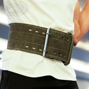 Cinturón de cuero de piel de vaca profesional resistente de talla grande ajustable antideslizante para levantamiento de pesas logotipo personalizado protección profesional - Product Image 5