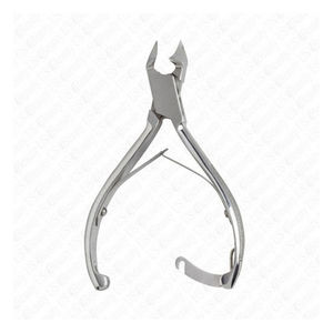 Professionnel argent acier inoxydable manucure cuticules pince anti-dérapant poignée large ouverture de la mâchoire pour les ongles des doigts de haute qualité - Product Image 2