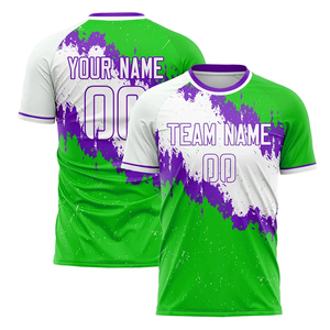 Kit de fútbol personalizado al por mayor, camiseta de fútbol, uniforme, ropa deportiva de entrenamiento, conjunto de ropa de equipo de secado rápido, logotipo frontal corto sublimado unisex - Product Image 2