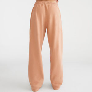 Pantalons de survêtement pour femmes de haute qualité 100% coton Coupe ample Décontracté Style hip-hop avec logo brodé personnalisé - Product Image 5