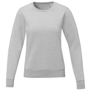 Venta al por mayor de sudaderas de lana de algodón en blanco de corte holgado logotipo personalizado pulóver Sudadera de cuello redondo Mujer - Product Image 5