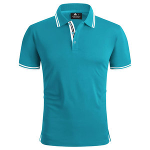 T-shirt de sport et de golf pour homme, coupe ajustée, en molleton de coton biologique 220 grammes, respirant, avec logo personnalisé, idéal pour le bureau et les tenues décontractées, 100% coton. - Product Image 1