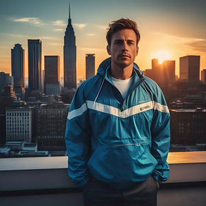 Venta al por mayor impermeable lluvia chaqueta hombres senderismo cortavientos cremallera con capucha manga larga prendas de vestir exteriores chaqueta cortavientos para hombre - Product Image 3