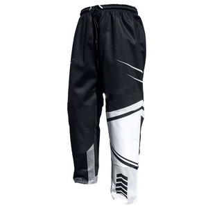 Custom color White/black Inline Hockey Pants Lightweight Stretch Mesh <b>Knee</b> Panels Fully Sublimated <b>Ice</b> hockey pant - Product Image 6