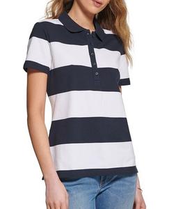 คุณภาพสูงที่กำหนดเองแห้งเร็วของผู้หญิงสำหรับเสื้อโปโลเสื้อยืดลำลองระบายอากาศได้ดีพิมพ์ซับลิเมชันแบบกำหนดเองขนาดพิเศษ - Product Image 1