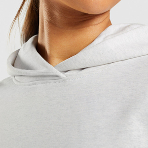 Pull à capuche imprimé ou brodé avec logo personnalisé en gros avec cordon de serrage Sweat à capuche surdimensionné pour les femmes - Product Image 4