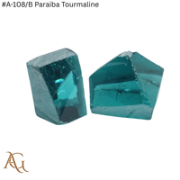 Nano Lab Grown Rough # Tourmaline Paraiba 108/B, couleur bleu vert néon, pierre précieuse taillée, synthétique, simulée, créée en laboratoire, Nanosital