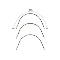 Outil professionnel en acier inoxydable en forme de C pour la couture de trames d'extensions capillaires et l'utilisation en salon