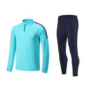 Chaqueta de entrenamiento de fútbol de manga larga para hombre 2025 con pantalones de chándal 100% chándal de fútbol de algodón para correr de invierno de alta calidad - Product Image 1