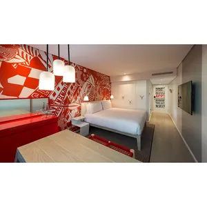 Red Radission Hotel Boutique Hotel Suite Furniture Contemporary Hotel Bedroom Furniture