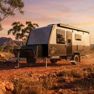 Remorque <span class=keywords><strong>de</strong></span> camping tout-terrain 4x4 robuste, conforme aux normes australiennes, caravane hybride à coque rigide avec suspension indépendante - Product Image 1