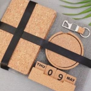 High Quality Eco Friendly A5 Cork <b>Diary</b> Desktop Cork Mat Magnetic Cork Planter Key Chain Metal Pen-Best Price Business Gifts - Product Image 1