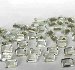 Amatista verde natural Octagon Cut 5x7mm Facetado-Amatista verde suelta Calidad superior - Product Image 5