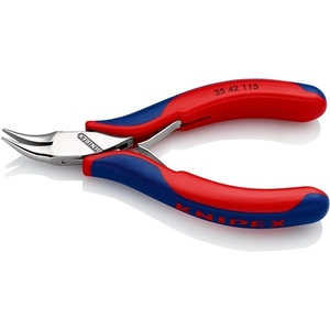 For KNIPEX Electronics Gripping <b>Pliers</b> 115 mm Overall Length Flat Round Jaws Shape 4 Multi-Component Handles - Product Image 5