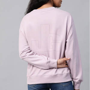 Sweat-shirt pour femme, coupe ajustée, doublé, mode décontractée hiver 2025, 100% coton, haute qualité, écologique, séchage rapide, manches longues - Product Image 3