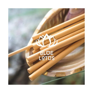 Pailles en bambou les plus recherchées, entièrement fabriquées à la main pour les événements à thème asiatique et outil de boisson durable pour le style de la maison de vacances - Product Image 1