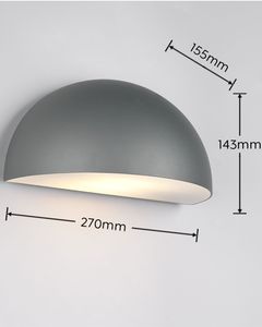 Lampada da parete per esterni antracite 1xE27 IP44 (Trio 262460142) - Product Image 4